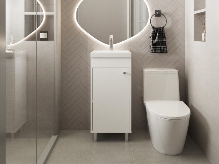 Waterford Vanity Sink, Bathroom, White