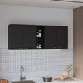 59 Inch Four Swing Doors Wall Cabinet Wenge