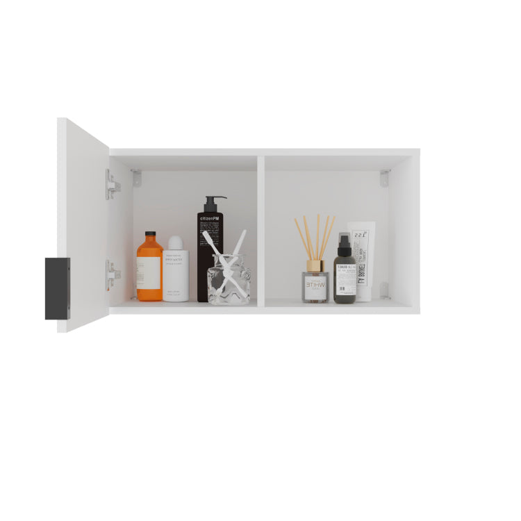 Kaser Medicine Cabinet With Mirror And Shelves, With Vertical Or Horizontal Position Option, Modern Bathroom Storage Solution,White
