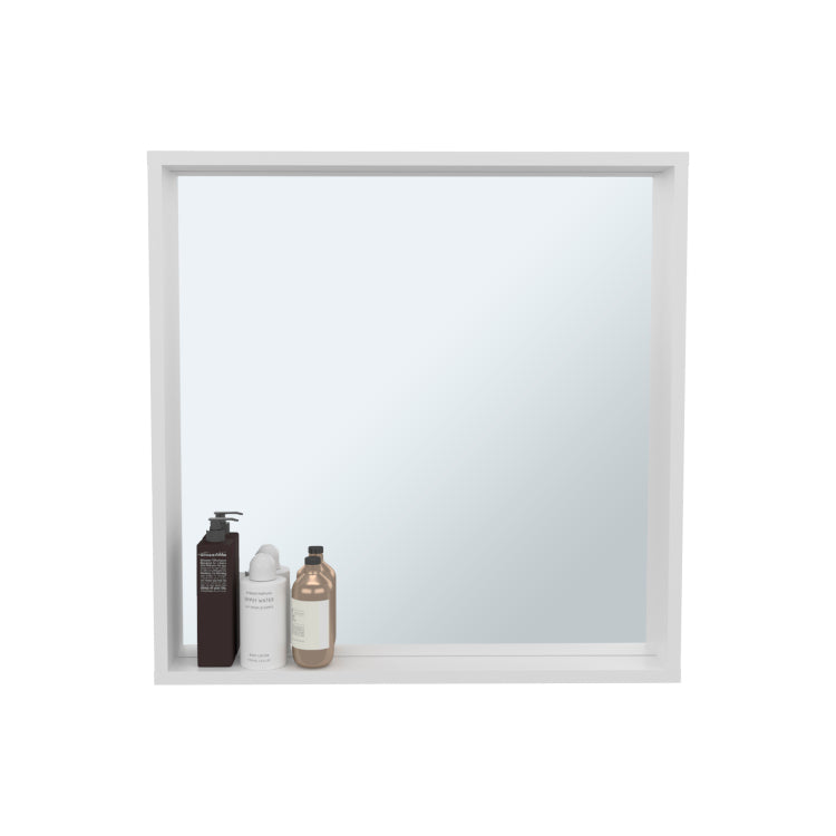 Dakota Medicine Cabinet With Mirror And Storage, Wall Mounted Mordern Bathroom Organizer, White