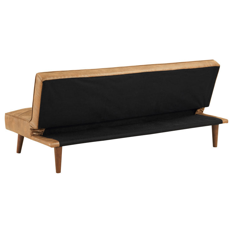 Ralston Saddle Brown Upholstered Convertible Sofa Bed