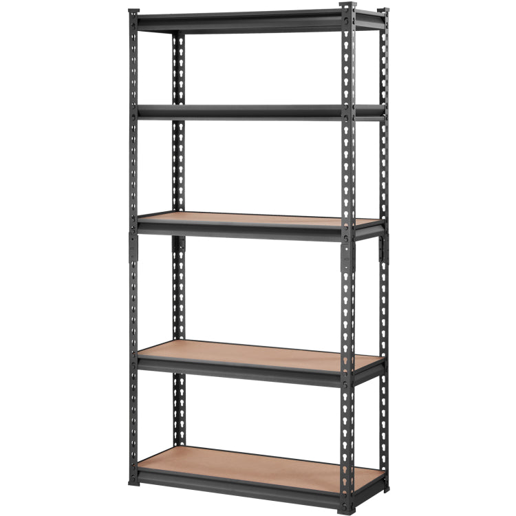 Storage Shelving Unit, 5 Tier Adjustable, 2000 Lbs Capacity, Heavy Duty Garage Shelves Metal Organizer Utility Rack, Black, 30" L X 12" W X 60" H For Kitchen Pantry Basement Bathroom Laundry