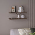 Ecco 31.5" Wide Floating Shelves Set Of 2, Shelves For Wall Decor For Bedroom, Bathroom Storage Shelves, Book Shelves For Living Room
