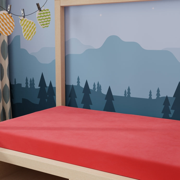 Kids 5" Red Firm Twin Mattress With Water Resistant Cover