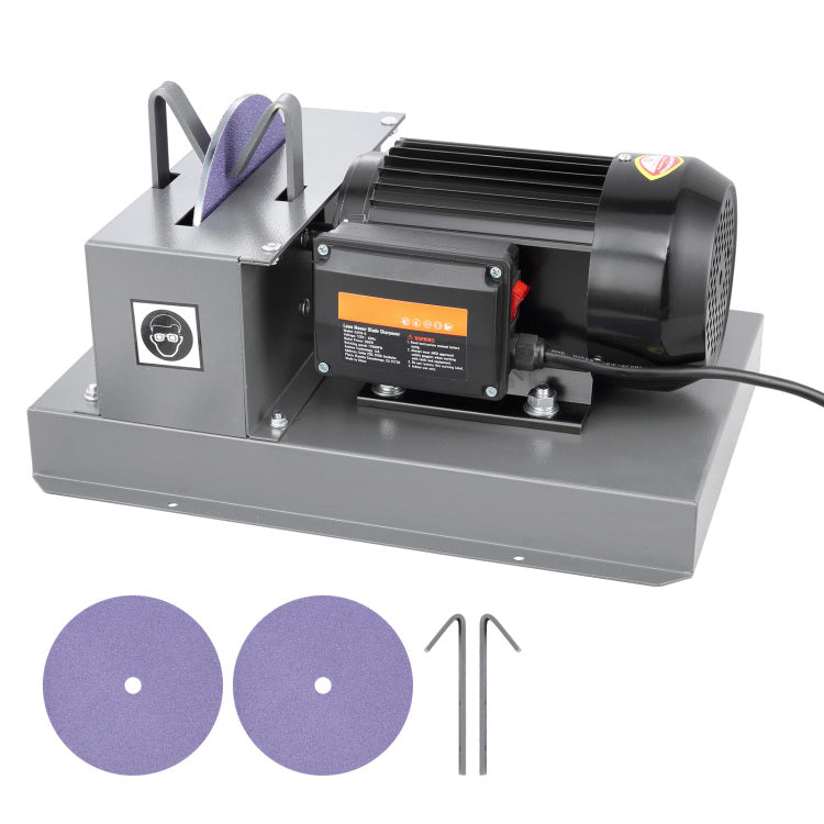 Lawn Mower Blade Sharpener, 2 3Hp 500W Lawnmower Blade Grinder With 7 Inch Ceramic Grinding Wheel, Powerful Bench Mower Sharpening Machine For High Low Lift Blades, Gator Blades, Flat Blades