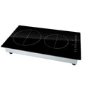 Electric Cooktop, 2 Burners, 12'' Induction Stove Top, Built In Magnetic Cooktop 3000W, 9 Heating Level Multifunctional Burner, Led Touch Screen W Child Lock & Over Temperature Protection