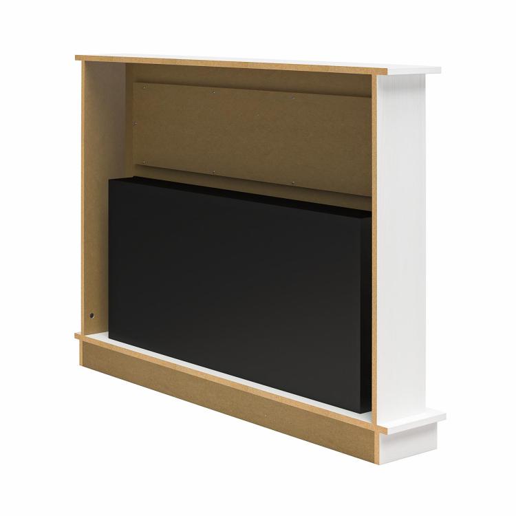 Ellsworth Wide Modern Electric Fireplace Insert With Mantel And Remote Control