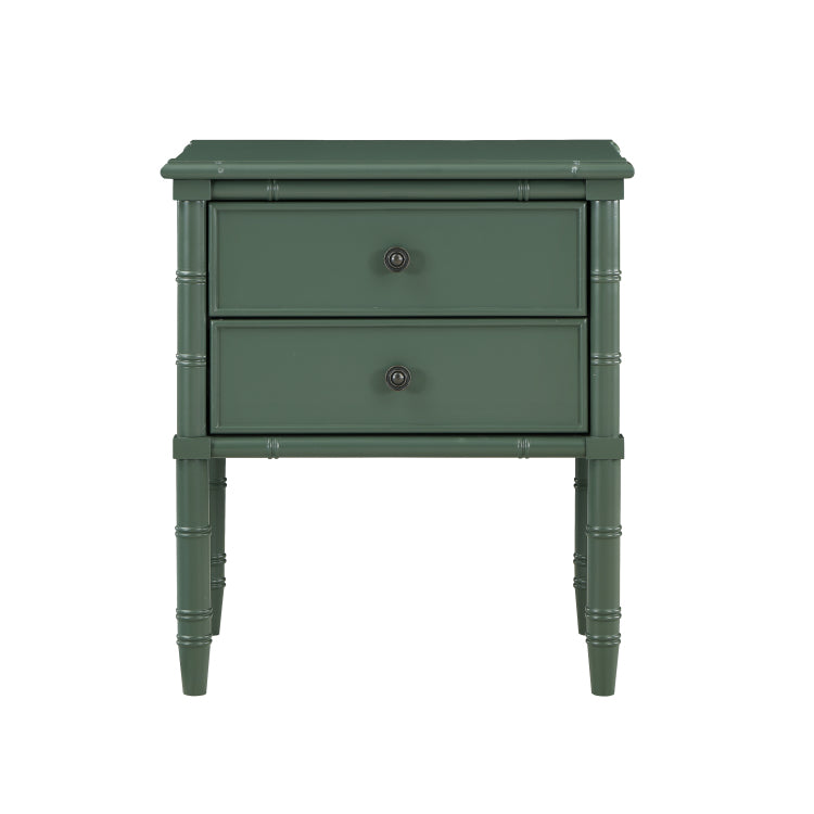 Emmett 2 Drawer Nightstand Vintage Green
