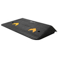Upgraded Rubber Threshold Ramp, 3" Rise Door Ramp With 1 Channel, Natural Rubber Car Ramp With Non Slip Textured Surface, 33069 Lbs Load Capacity Curb Ramp For Wheelchair And Scooter