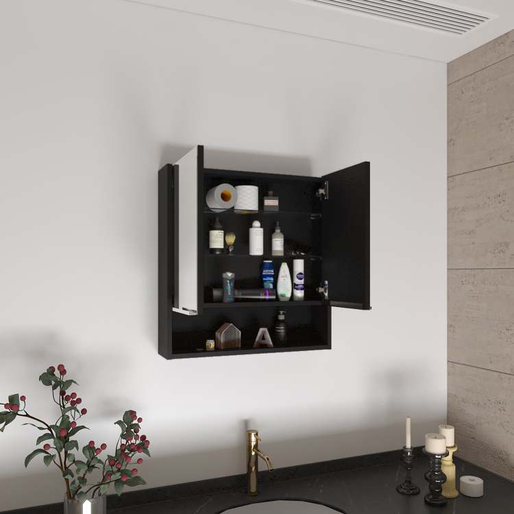 Rectangle Medicine Cabinet With Mirror Wenge
