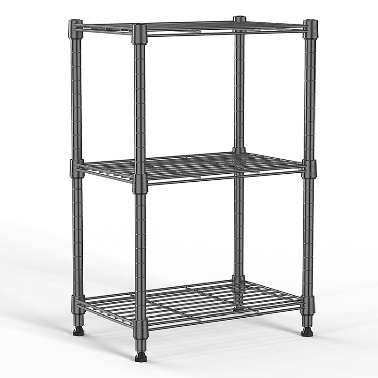 450 Lbs Wire Storage Shelving 3 Tier Utility Shelving Unit Steel Organizer Wire Rack For Home,Kitchen,Office,Grey 11.8" D X 17.7" W X 26.4" H