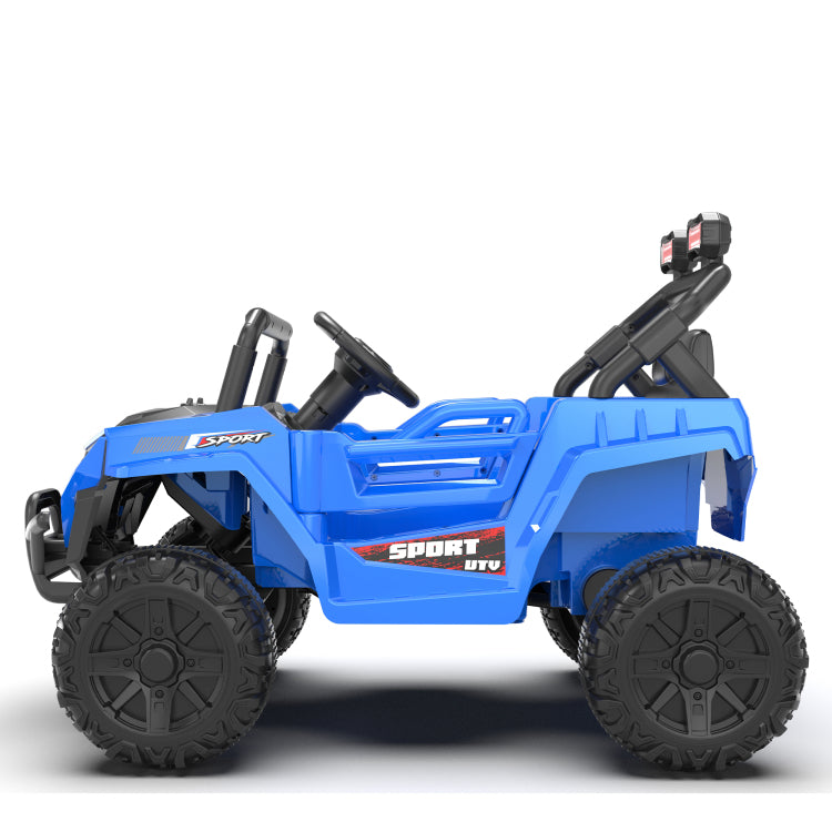 12V 2Wd Kids Ride On Utv W 2.4G Pc,Anti Collision Bar,High Chassis,Anti Slip Wheels & 4 Wheel Suspension,Upgraded Battery For 2 Hour Runtime,Provide A Safe Speed Of 1.86 3.11Mph For Kids Aged 3 5