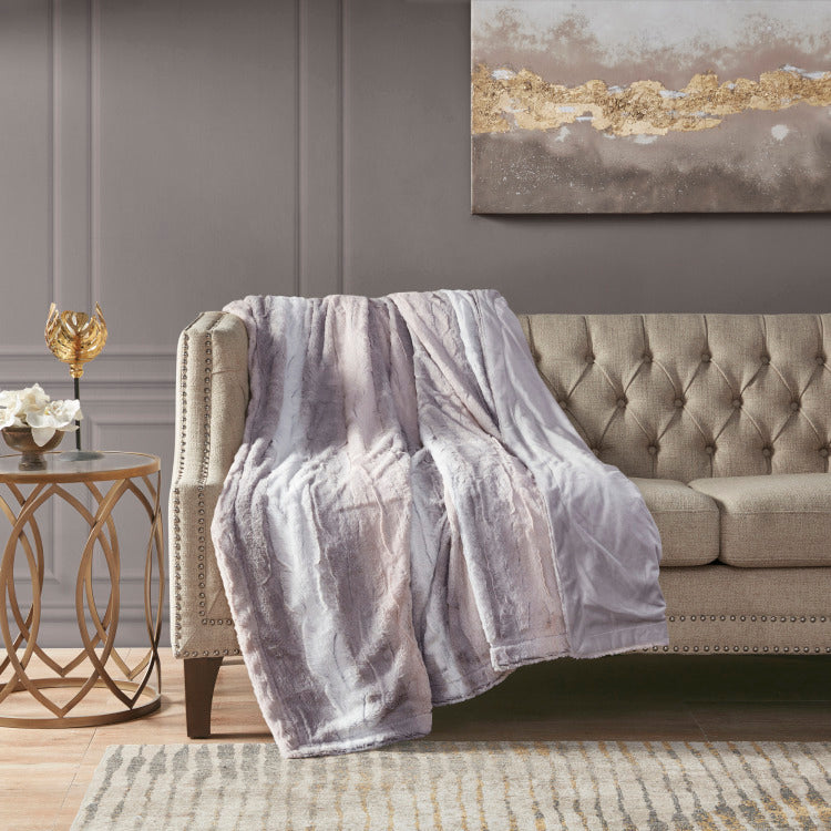 1Pc 50X60" Faux Fur Throw