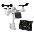7 In 1 Wi Fi Weather Station, 7.5 In Color Display, Home Weather Station Indoor Outdoor, With Solar Wireless Outdoor Sensor Alarm Alerts, For Temperature Humidity Wind Speed Direction Rain