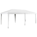 Outsunny 10' X 19.2' Pop Up Canopy Tent, Heavy Duty Tent For Parties, Outdoor Instant Gazebo Sun Shade Shelter With Carry Bag For Catering, Events, Wedding, Backyard Bbq, White