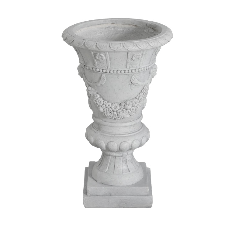 Mgo Garden Urn, Light Grey, 23.75'' H