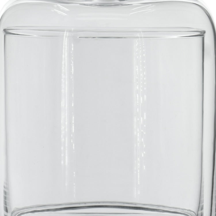 Set Of 2 Large Glass Serving Platters With Dome And Finial Handle, Clear
