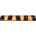 Rubber Speed Bump, 2 Pack 2 Channel Speed Bump Hump, 72.8" Long Modular Speed Bump Rated 22000 Lbs Load Capacity, 72.8 X 12.2 X 2.2 Garage Speed Bump For Asphalt Concrete Gravel Driveway 6 Ft