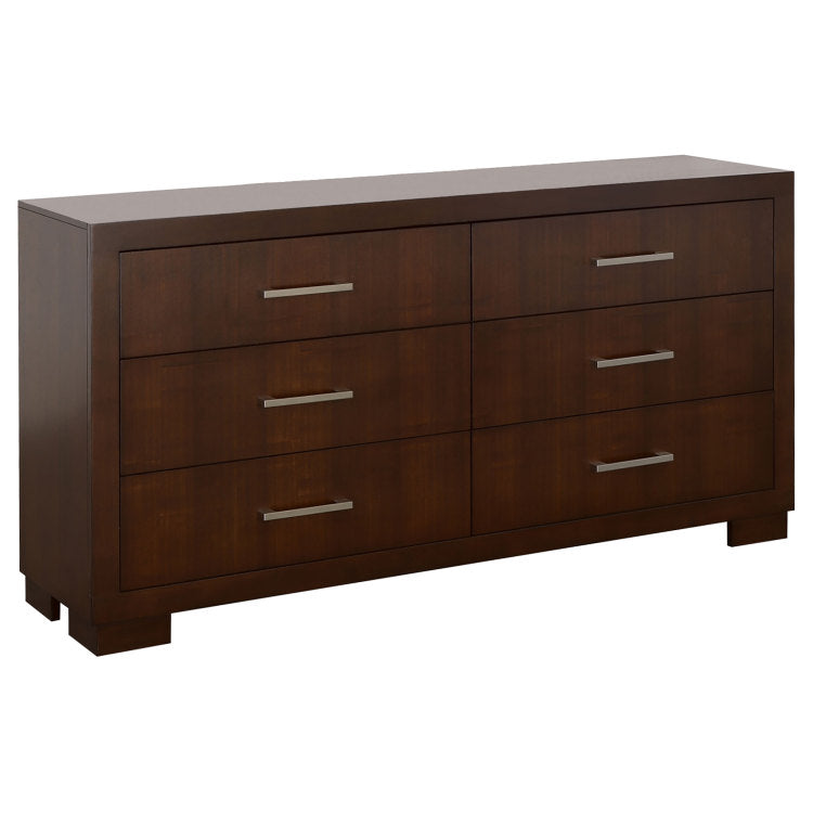 Polk Cappuccino 6 Drawer Dresser