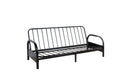 Alfonso Black Finish Adjustable Sofa Frame Cushion Not Included