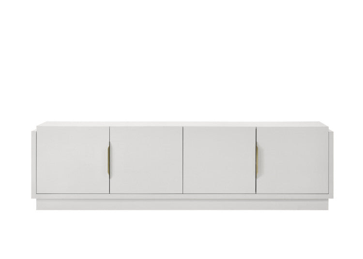 Carrington 70"W White 4 Door Tv Stand