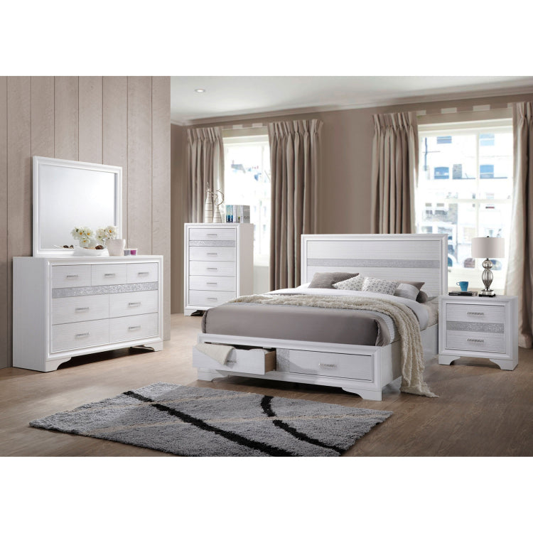 Corbin White 5 Piece Queen Bedroom Set