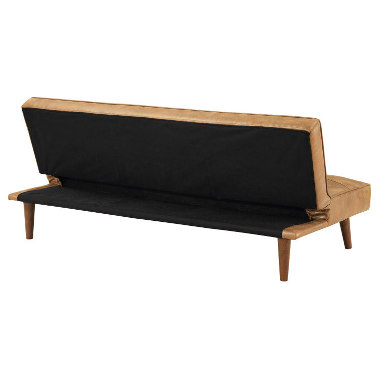 Ralston Saddle Brown Upholstered Convertible Sofa Bed
