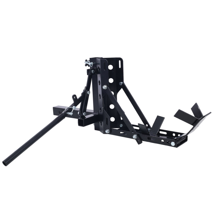 800Lbs Motorcycle Trailer Hitch Scooter Hauler Mount Rack 2" Motorcycle Tow Carrier Receiver Heavy Duty Steel