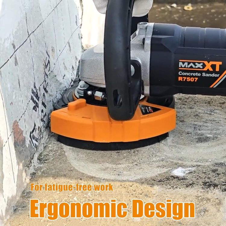 5 Inch Concrete Surfacing Grinder, 1500W 14A Motor, 7 Adjustable Speed Angle Grinder Kit With Diamond Disc, Removable Guard, Concrete Sander For Polishing And Grinder Stone Cement Marble Granite