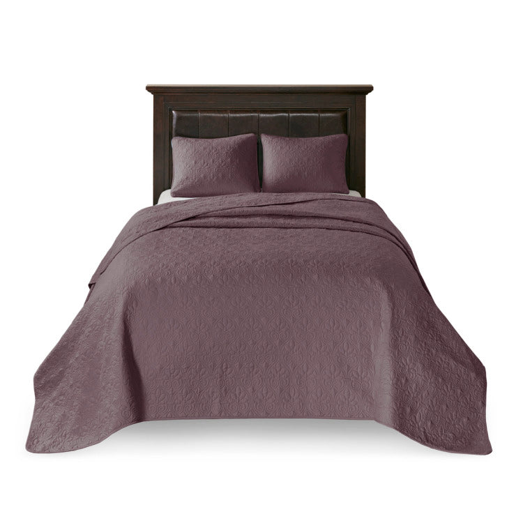 Reversible Bedspread Set Purple King
