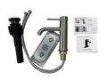 Single Handle Bathroom Faucet Lavatory Faucet Stainless Steel Single Hole T10, Brushed Nickel