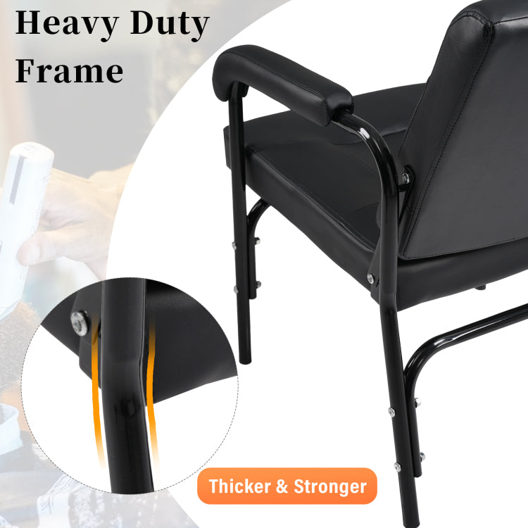 Barber Chair Reclining Shampoo Chair For Barber & Hair Stylist Chair,Auto Recline Spa Beauty Equipment, Black