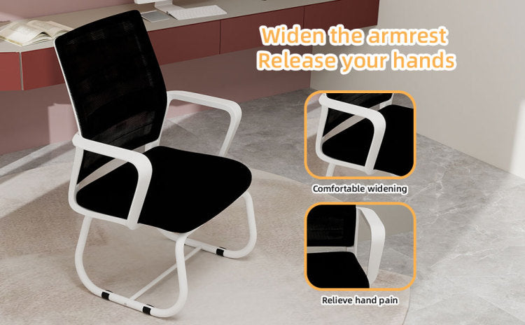 Minimalist Modern Office Chair Metal Frame, Soft & Comfortable, Home & Office Use, Multiple Colors Available