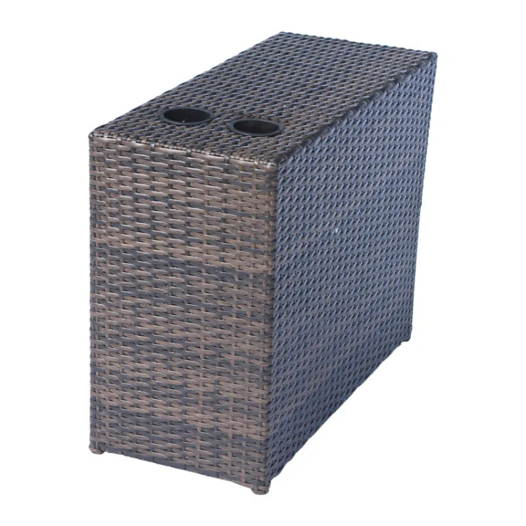 Fully Assembled 2 Person Wicker Seating Set With Cushions