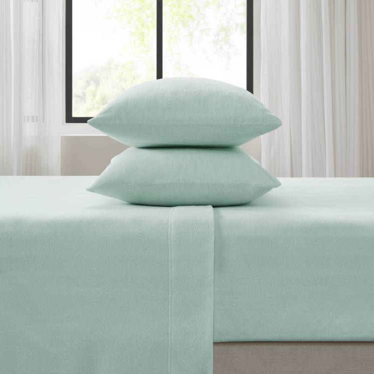 4 Pcs Queen Sheet Set Aqua