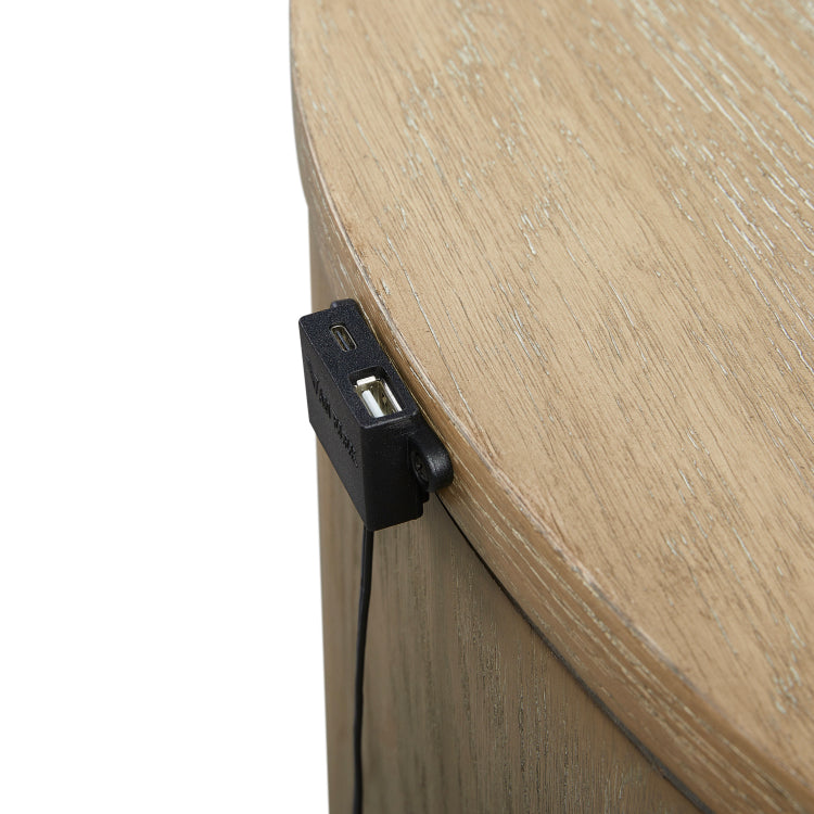 Oval Nightstand Toffee