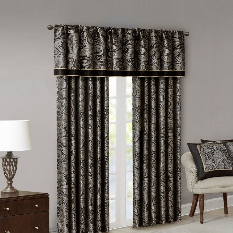 Jacquard Curtain Panel Pair 2 Pcs Window Panels
