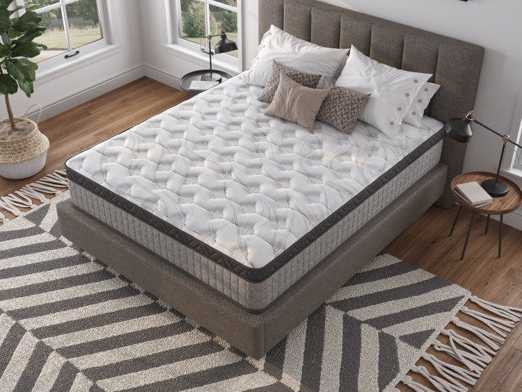 Assembled In Usa 10" King Diamond Innerspring Hybrid And Cooling Gel Memory Foam Mattress, Pressure Relief, And Motion Isolation, Certipur Us And Oeko Tex Certified