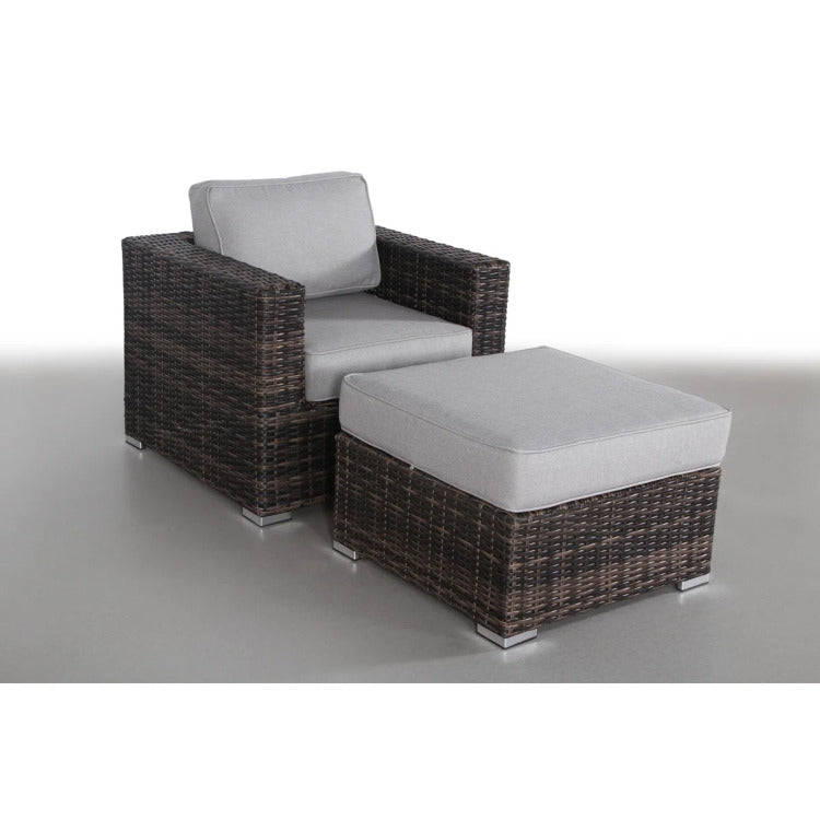 Comfortable Upholstered Accent Armchair No Assembly Required