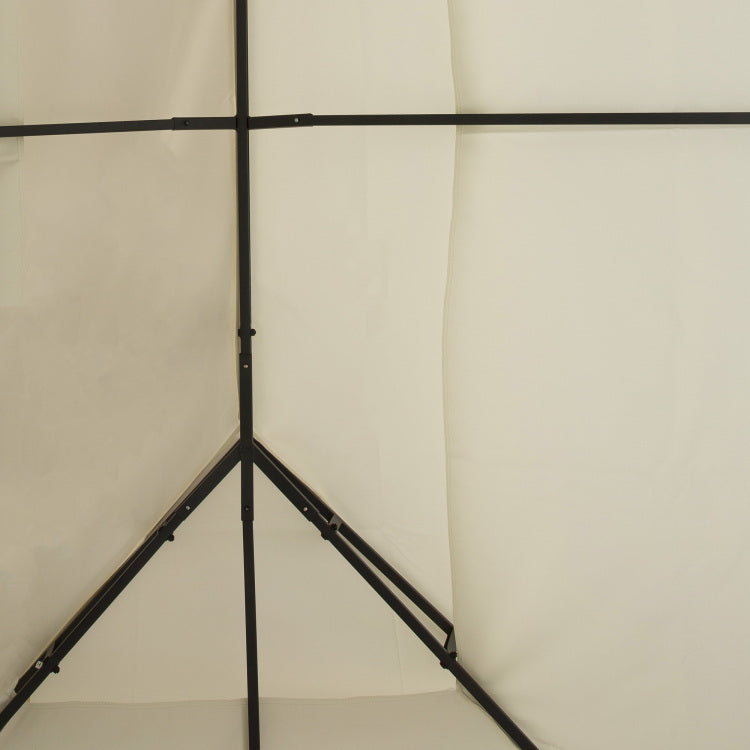 Outsunny 13' X 10' Gazebo Replacement Canopy, 2 Tier Top Uv Cover For 9.84' X 9.84' Outdoor Gazebo, Cream White Top Only