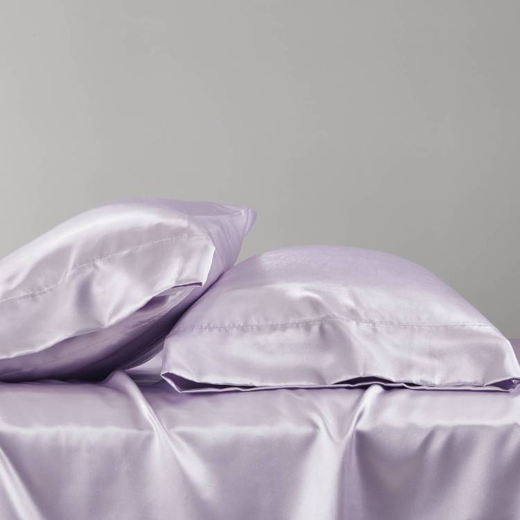 6 Pcs Queen Luxury Sheet Set Lilac