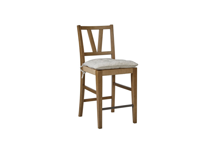 Counter Height Slat Back Chair Almond Set Of 2