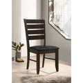 Cappuccino And Black Padded Seat Side Chairs Set Of 2