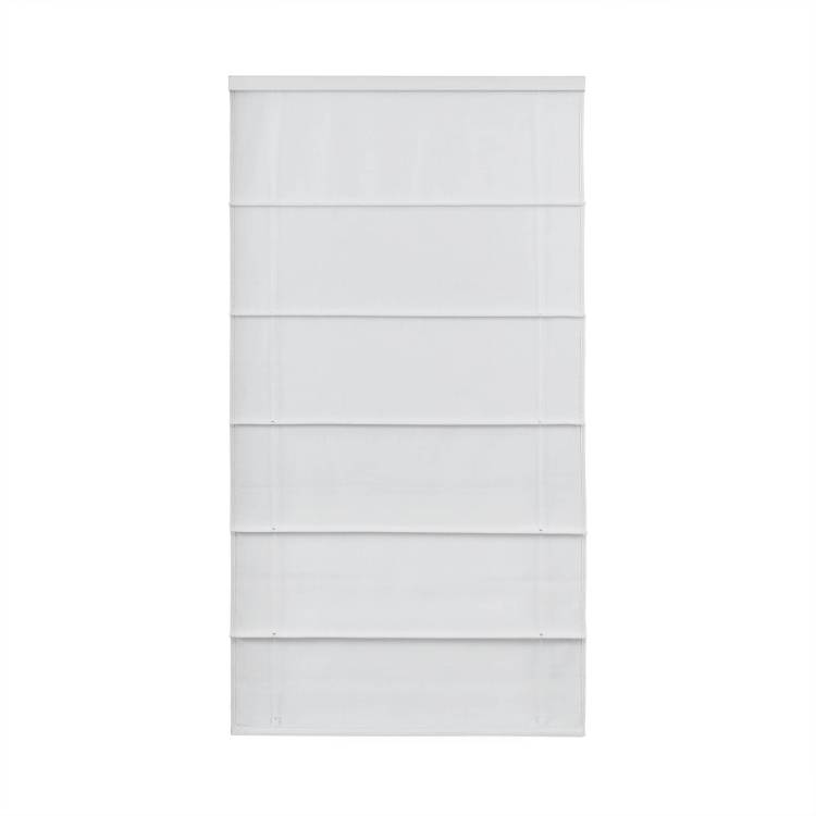 1 Pcs 27X64" Total Blackout Cordless Roman Shade White