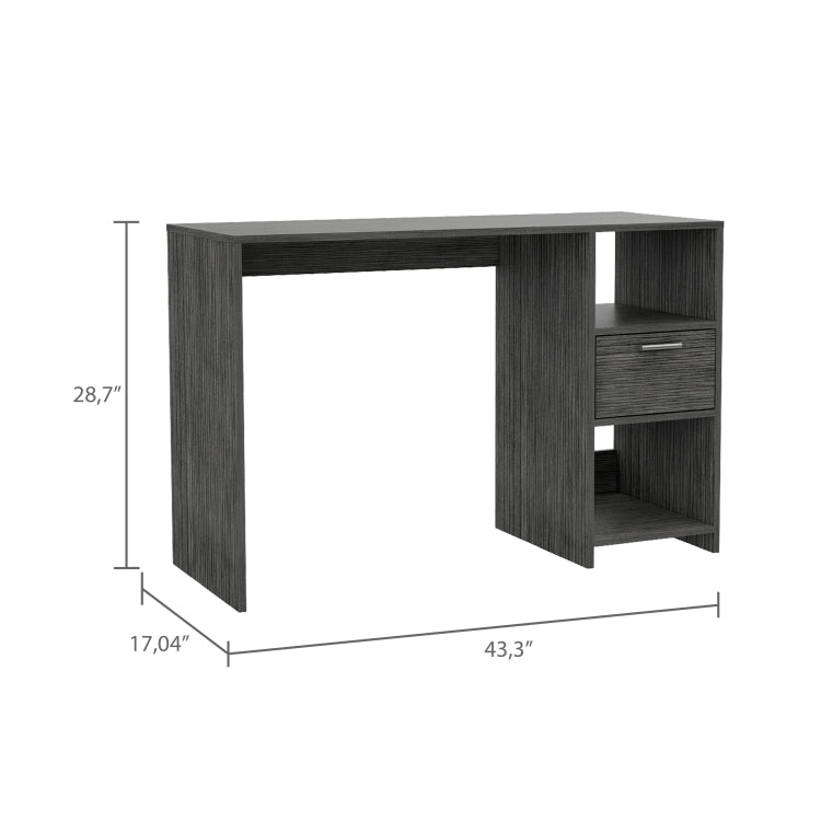 Arlington Writing Computer Desk, One Drawer, Two Shelves