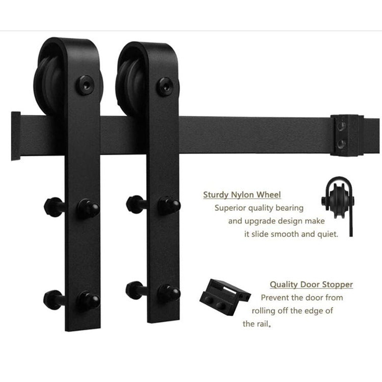 Cnc Crafted Modern Door 3 4" Thick 36 In. X 80 In. Mdf White Barn Sliding Door With Hardware Kit