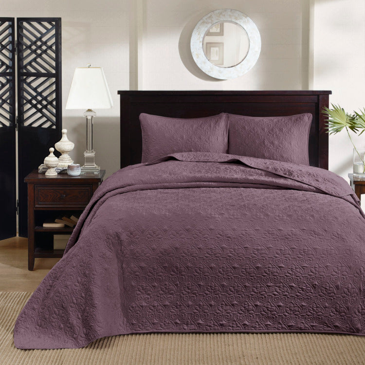 Reversible Bedspread Set Purple King