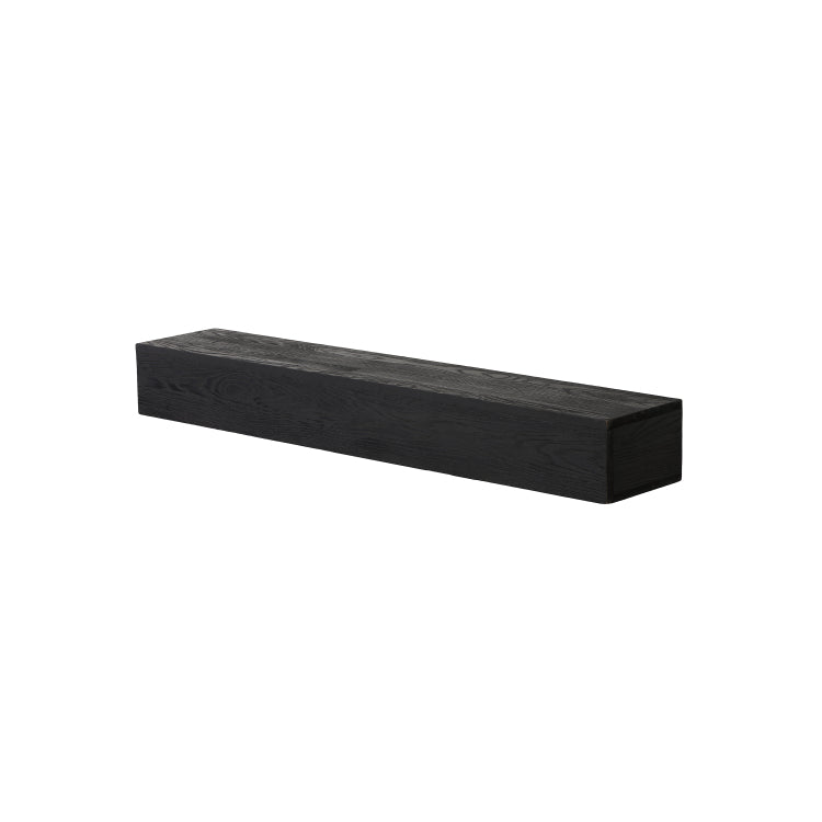 48'' Embossed Fireplace Mantel Western Red Cedar Wall Mounted & Floating Shelf For Home Decor