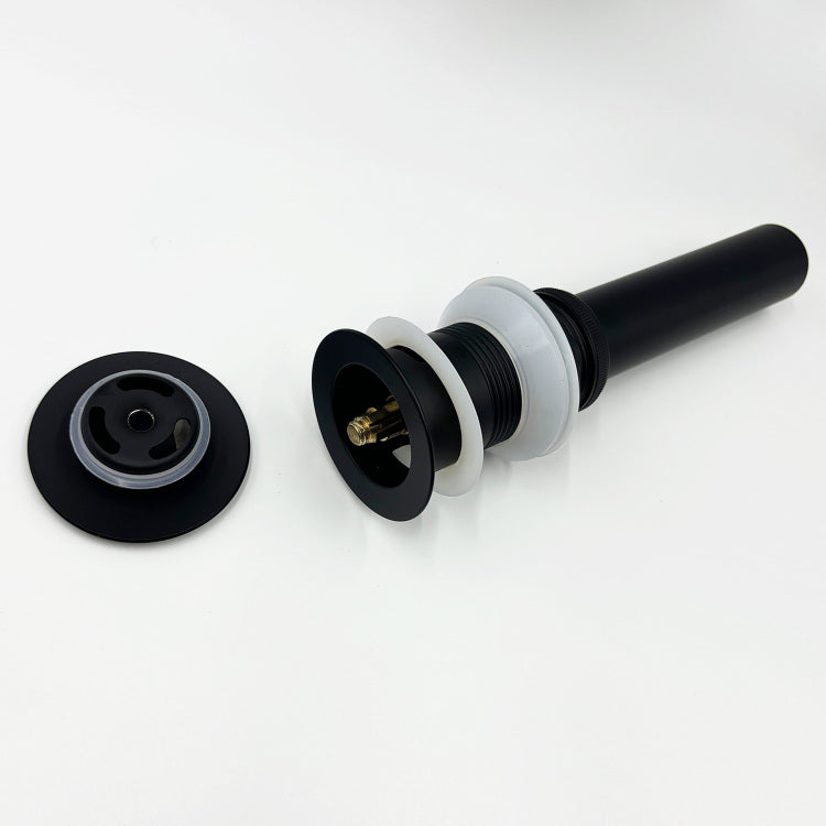 Bathroom Sink Drain With Overflow, Vessel Sink Lavatory Vanity Pop Up Drain Stopper, 304 Stainless Steel
