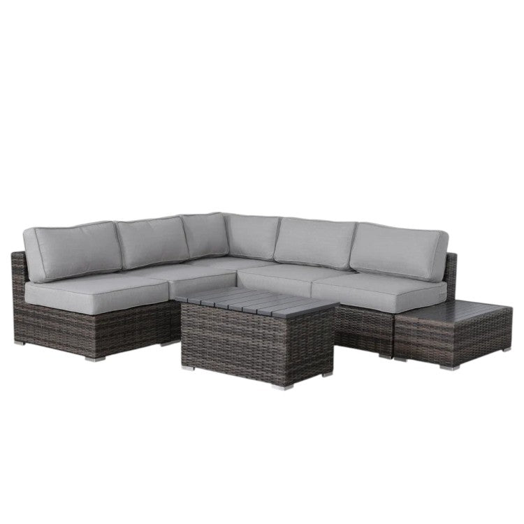 Fully Assembled 4 Person Wicker Patio Set With Cushions